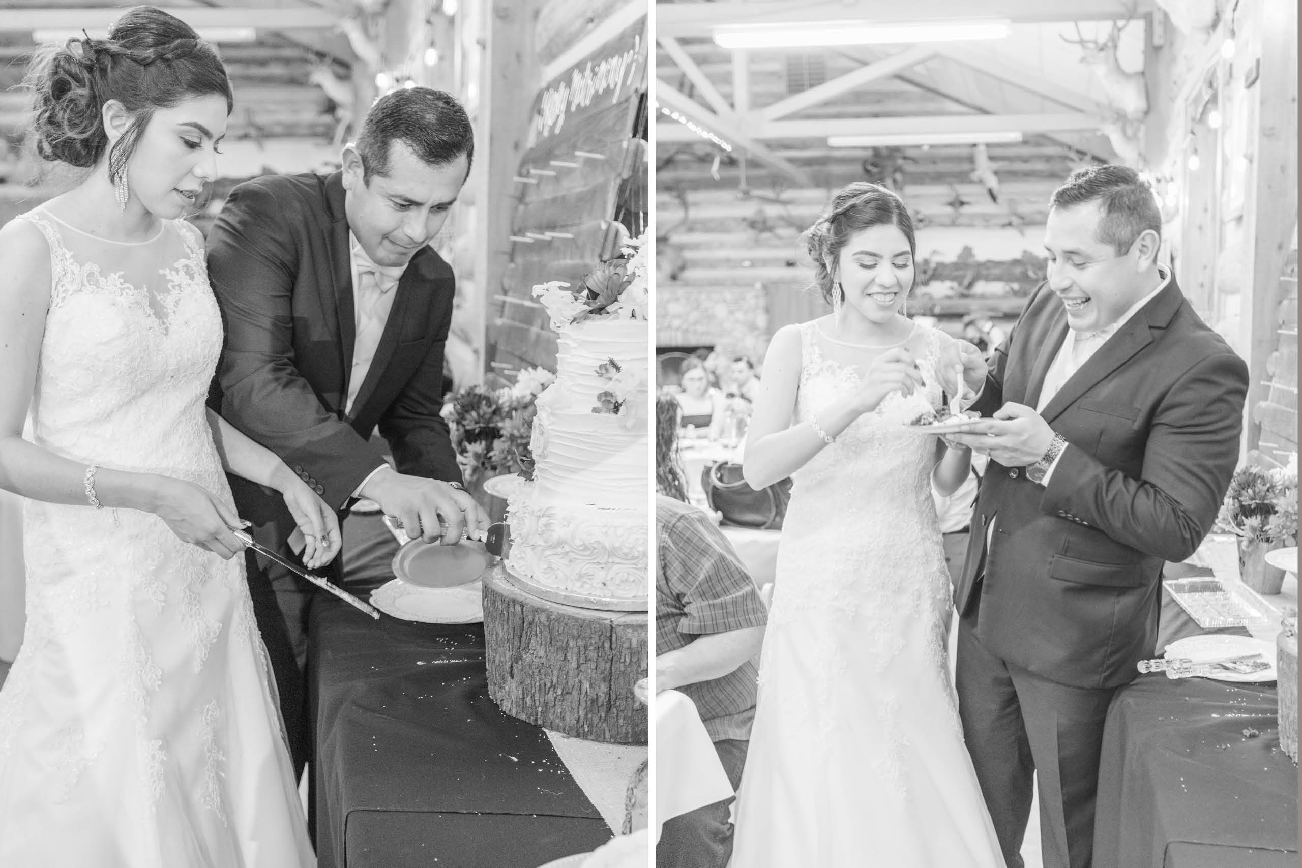 navy-burgundy-sportsmens-club-wedding-briana-chris reception cake cutting 