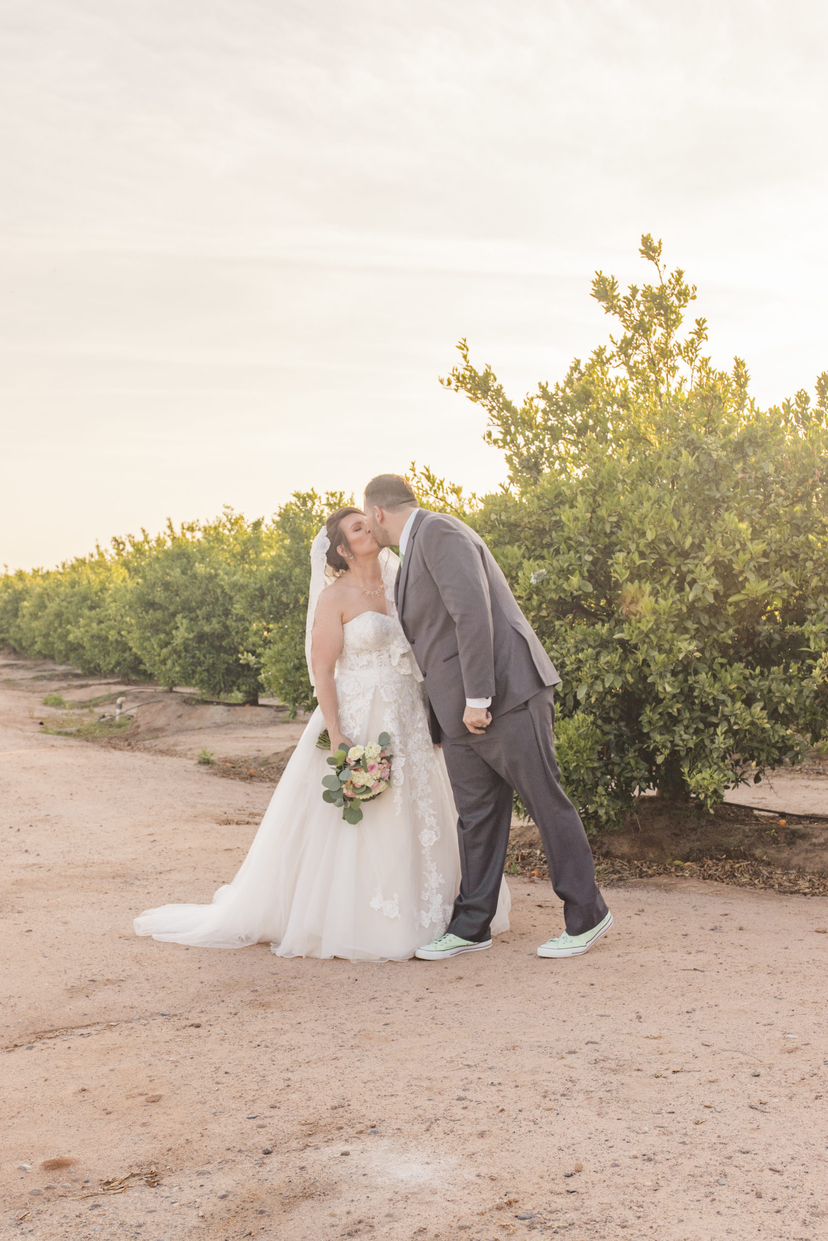 A teal Branch and Vine Wedding portraits