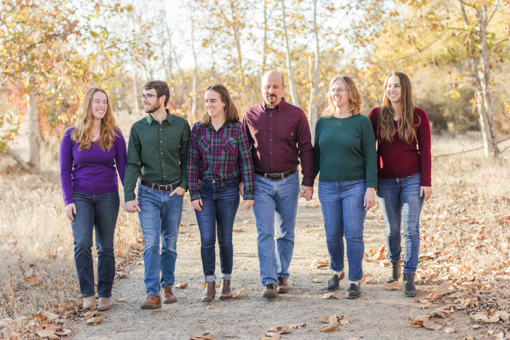 jewel tone family session at san joaquin river parkway