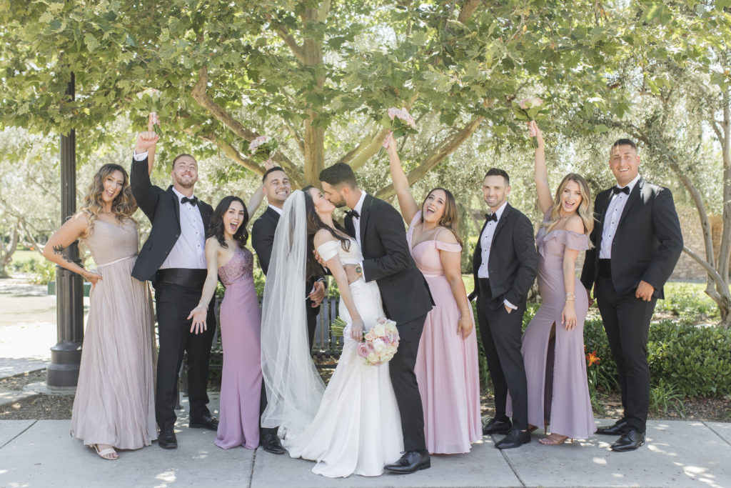 Wedding Colors Group Photo
